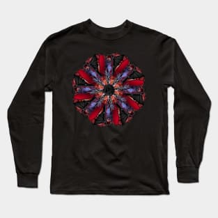 dead bat mandala Long Sleeve T-Shirt